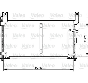 Kondenzátor, klimatizace VALEO 814305
