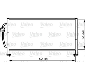 Kondenzátor, klimatizace VALEO 814306