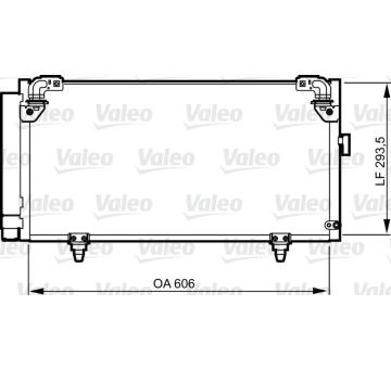Kondenzátor, klimatizace VALEO 814314
