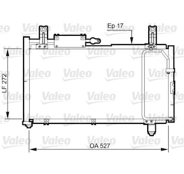 Kondenzátor, klimatizace VALEO 814327