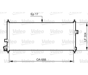 Kondenzátor, klimatizace VALEO 814328