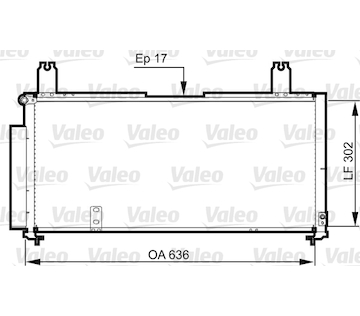 Kondenzátor, klimatizace VALEO 814330