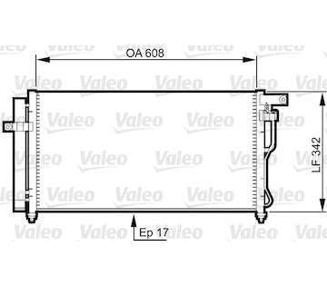 Kondenzátor, klimatizace VALEO 814350