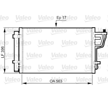 Kondenzátor, klimatizace VALEO 814351