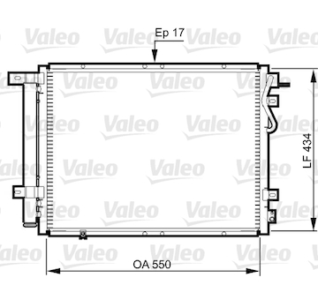 Kondenzátor, klimatizace VALEO 814352