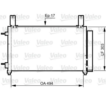 Kondenzátor, klimatizace VALEO 814358