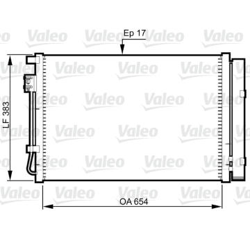 Kondenzátor, klimatizace VALEO 814362
