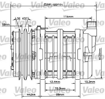 Kompresor, klimatizace VALEO 815813