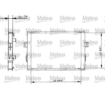 Chladič, chlazení motoru VALEO 816646