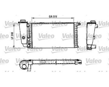 Chladič, chlazení motoru VALEO 816707