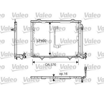 Kondenzátor, klimatizace VALEO 816900