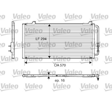 Kondenzátor, klimatizace VALEO 816921