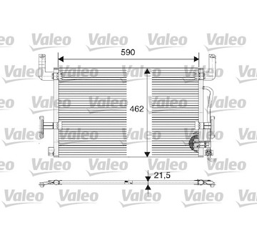 Kondenzátor, klimatizace VALEO 816980