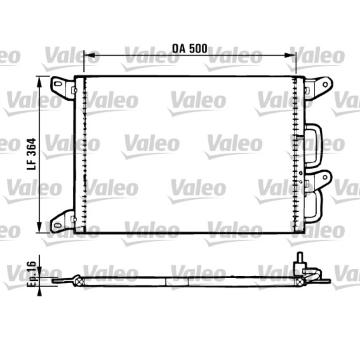 Kondenzátor, klimatizace VALEO 816985