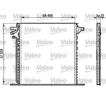 Kondenzátor, klimatizace VALEO 817011
