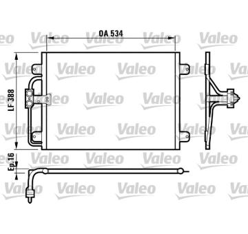 Kondenzátor klimatizácie VALEO 817197