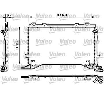 Kondenzátor, klimatizace VALEO 817235