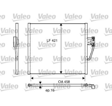 Kondenzátor, klimatizace VALEO 817248
