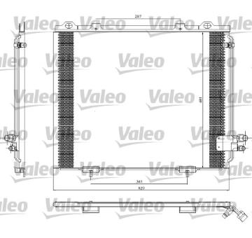 Kondenzátor, klimatizace VALEO 817252
