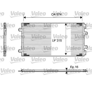 Kondenzátor, klimatizace VALEO 817385