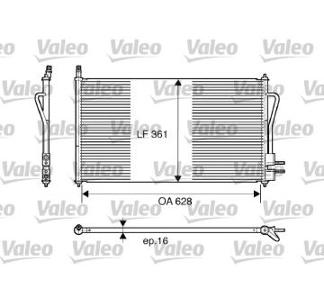 Kondenzátor, klimatizace VALEO 817493