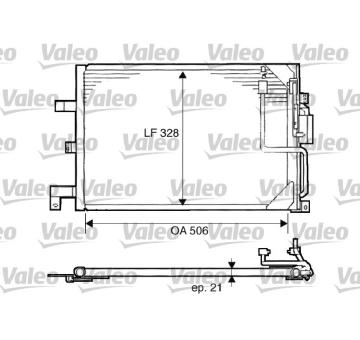 Kondenzátor, klimatizace VALEO 817507