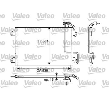 Kondenzátor, klimatizace VALEO 817509