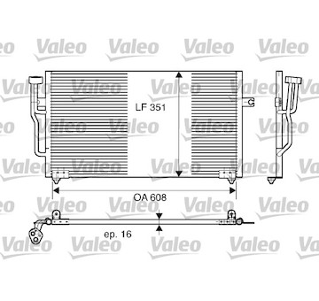 Kondenzátor, klimatizace VALEO 817559