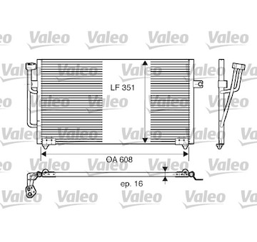 Kondenzátor, klimatizace VALEO 817560