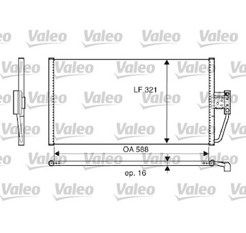 Kondenzátor, klimatizace VALEO 817561