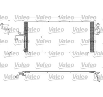 Kondenzátor, klimatizace VALEO 817603