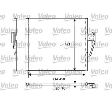 Kondenzátor, klimatizace VALEO 817607