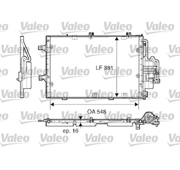Kondenzátor, klimatizace VALEO 817609