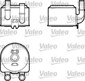 Olejový chladič, motorový olej VALEO 817643