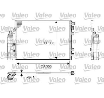 Kondenzátor, klimatizace VALEO 817661