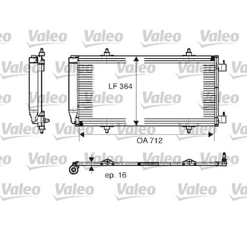 Kondenzátor, klimatizace VALEO 817668