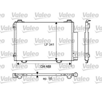 Kondenzátor, klimatizace VALEO 817674