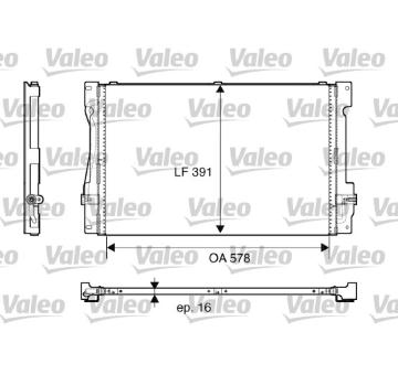 Kondenzátor, klimatizace VALEO 817675