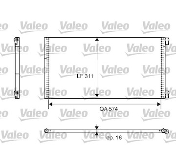 Kondenzátor, klimatizace VALEO 817684