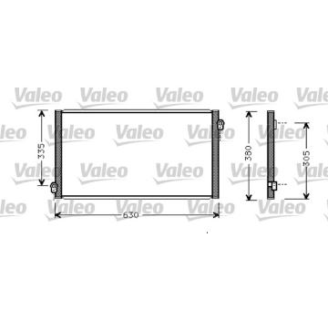 Kondenzátor, klimatizace VALEO 817783