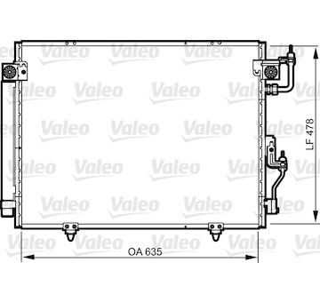 Kondenzátor, klimatizace VALEO 817790