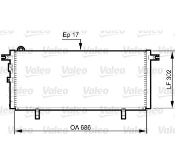 Kondenzátor, klimatizace VALEO 817791