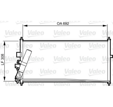 Kondenzátor, klimatizace VALEO 817822
