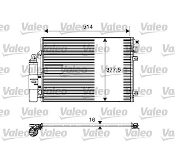 Kondenzátor, klimatizace VALEO 817827