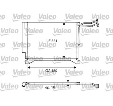 Kondenzátor, klimatizace VALEO 817837