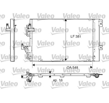 Kondenzátor, klimatizace VALEO 817839