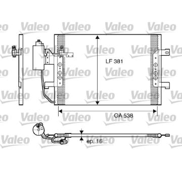 Kondenzátor, klimatizace VALEO 817841