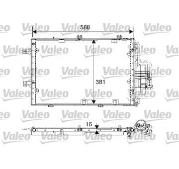 Kondenzátor, klimatizace VALEO 817843