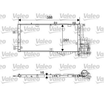 Kondenzátor, klimatizace VALEO 817844