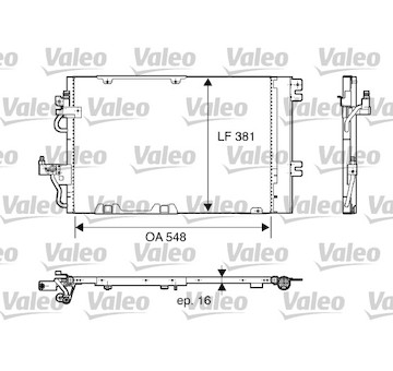 Kondenzátor, klimatizace VALEO 817846